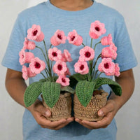 Hand-Crocheted Glow Flowers